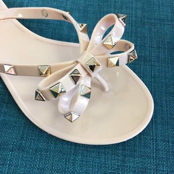 Nude studded sandal - Picture 3 of 4